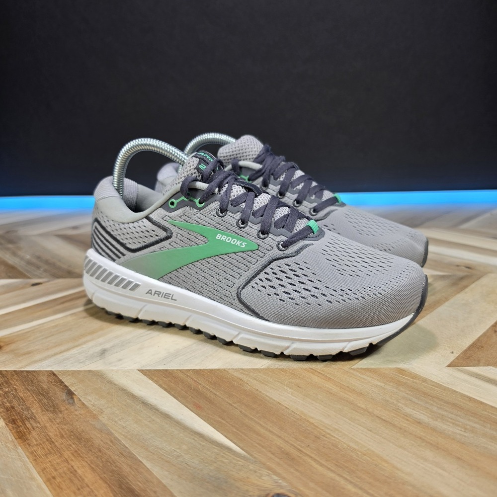 Brooks Ariel 20 Womens Running Shoes Grey Green 1203151D076 Wide D Size 8